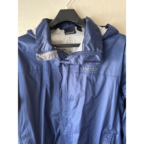 Men's Marmot Rain Jacket with Hood, in Navy Blue Sz XXXL - Picture 1 of 7